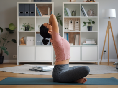 Quelle routine de mobilité matinale en 8 minutes pour réduire les douleurs cervicales liées au télétravail