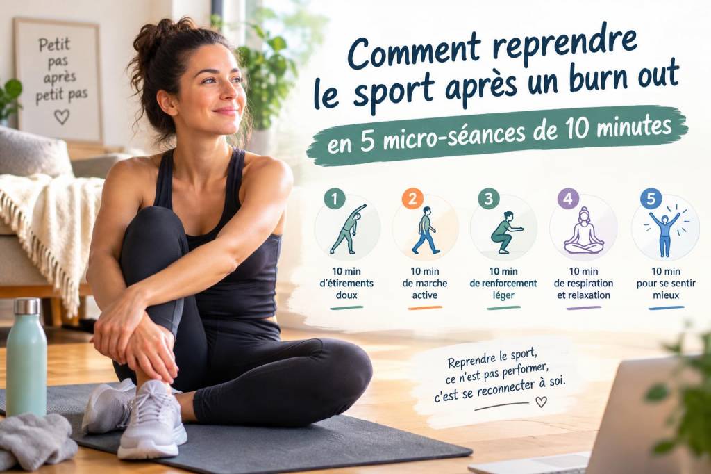 Comment reprendre le sport après un burn-out en 5 micro‑séances de 10 minutes
